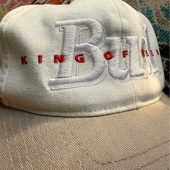 Vintage 1994 Budweiser White and Tan Embroidered Cap 🍻 - Picture 6 of 8